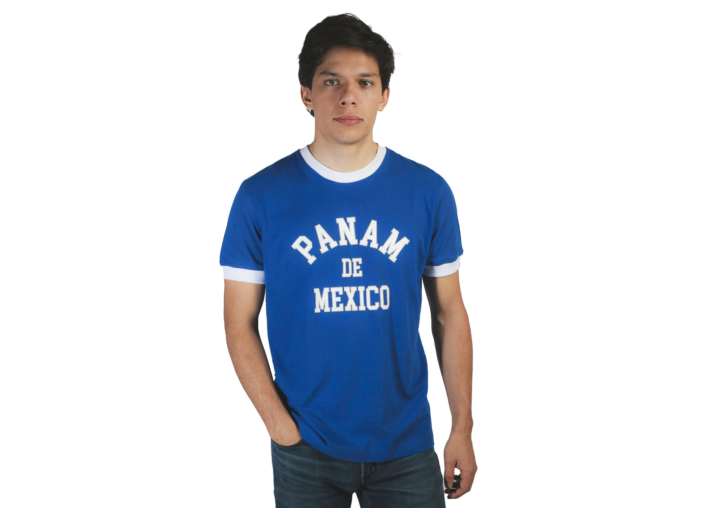 PANAM Playera Azul Rey Hombre