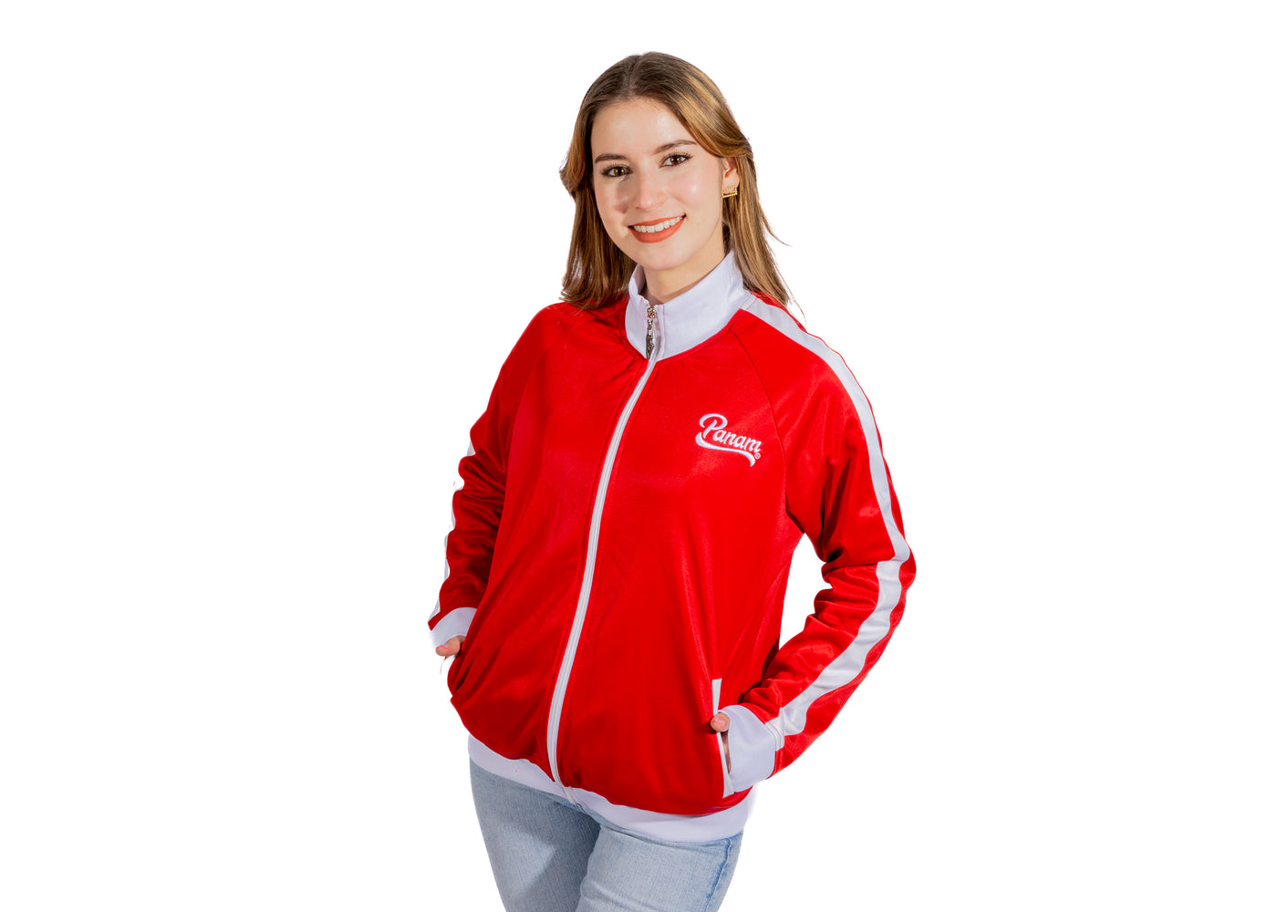 PANAM Chamarra Sport Rojo Mujer