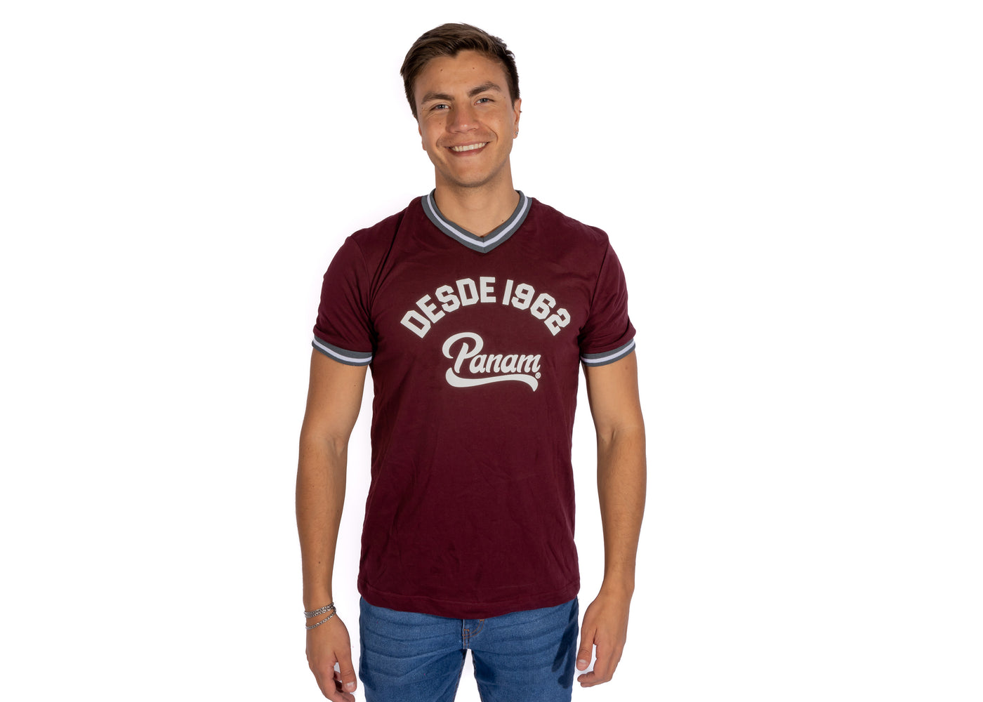 PANAM Playera Vino Hombre