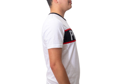 PANAM Playera Blanco Negro Hombre