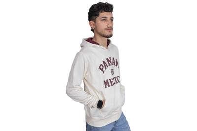 PANAM Sudadera Hombre Latte Guinda