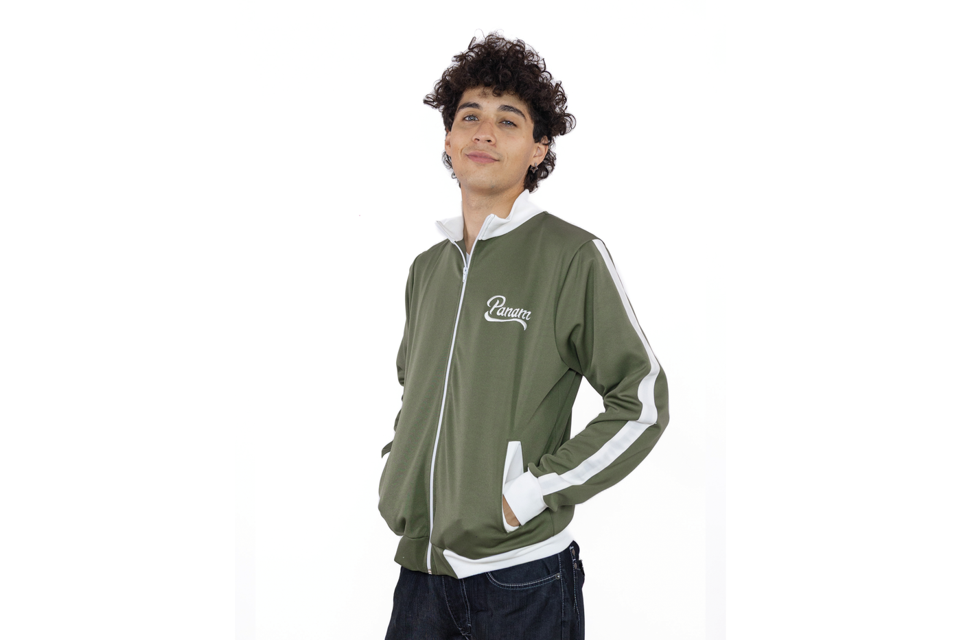 PANAM Chamarra Retro Olivo Hombre