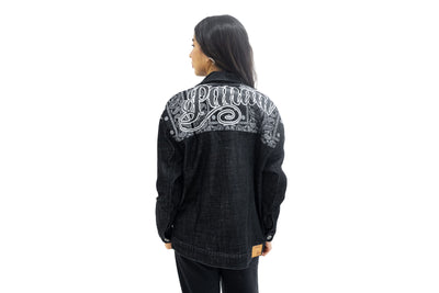 PANAM Chamarra Mezclilla Chicano Mujer