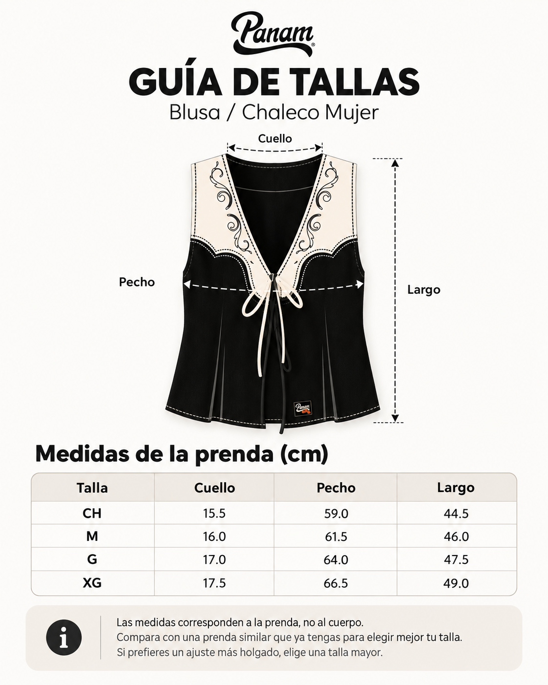 Guía de tallas